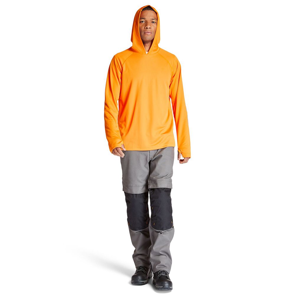 Moletom Masculino - Timberland Pro® Wicking Good Hoodie - BYQIW2190 - Laranja